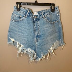 High waisted denim shorts!